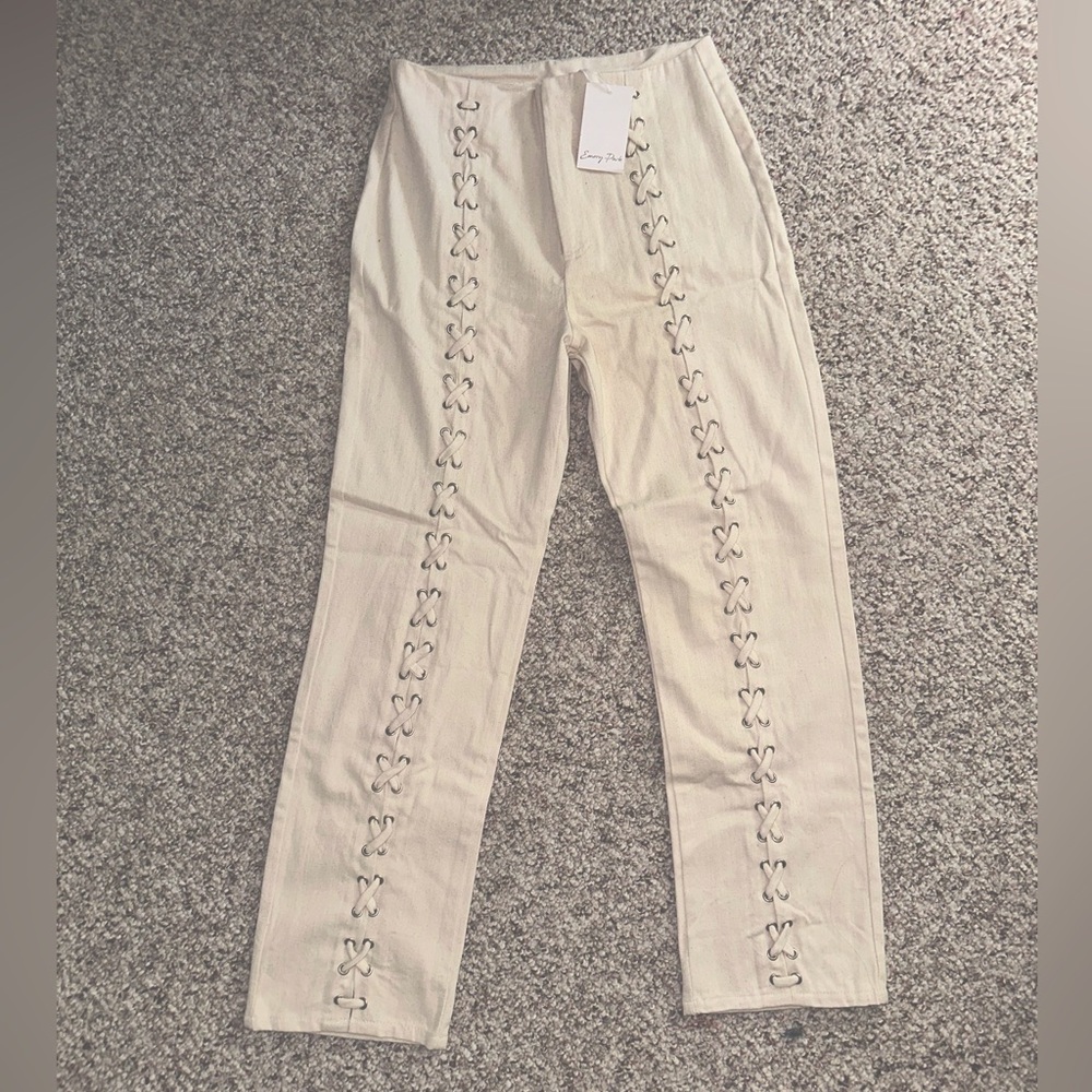 Lace up pants *BRAND NEW